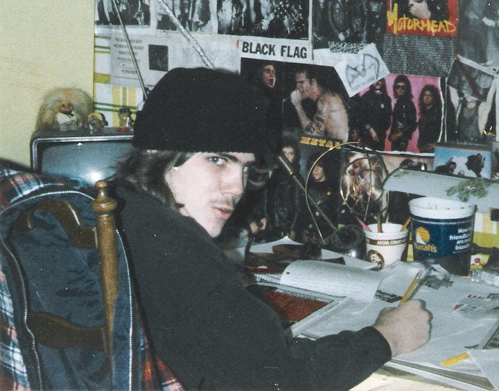 Chris Dowgin at his desk