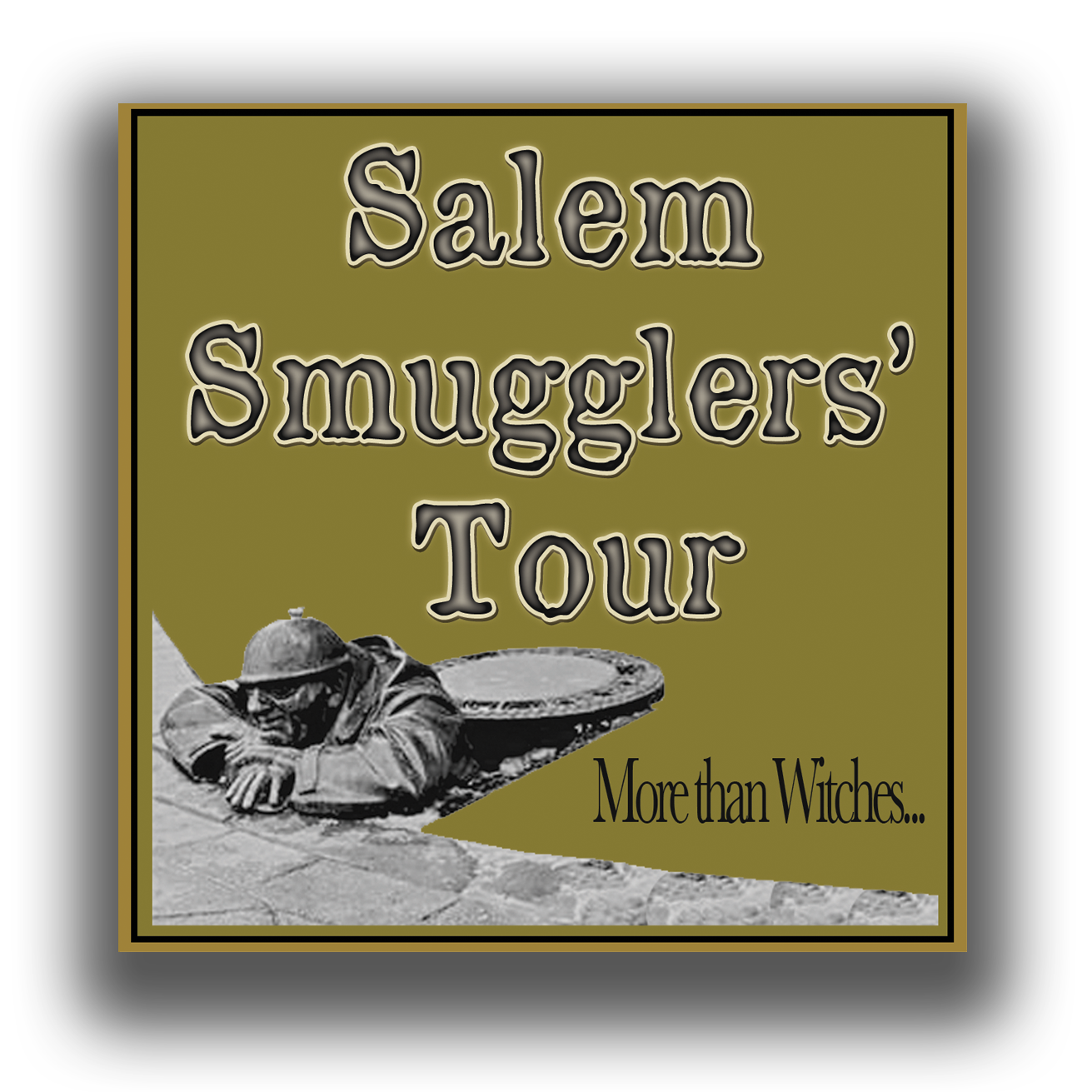 Salem Smugglers' Tour Logo and button